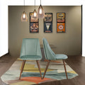 2pcs Modern Cushion Chair Set - Elegant Mint Green Velvet with Sturdy Legs - Stylish and Comfortable Design for Dining, Kitchen, or Living Room - Easy Assembly & Cleaning, Perfect for Any Home Decor, FURNITURER