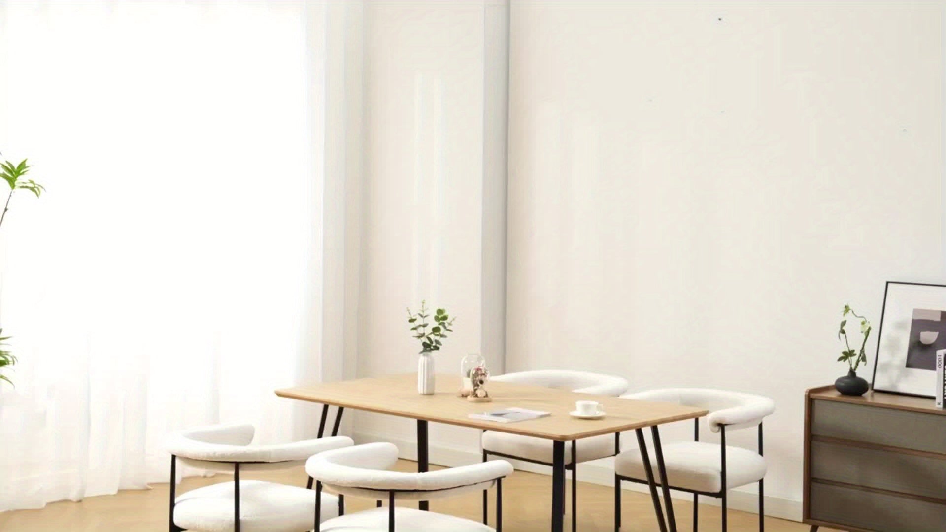 Set of 2 Modern Barrel Dining Chairs Faux Leather Upholstered Accent Side Chairs Vanity Chairs with Metal Finish for Kitchen Dining Room Living Room